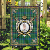 Duncanson Tartan Crest Garden Flag - Celtic Thistle Style